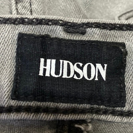 Hudson Mid Rise Natalie Women's Gray Washed Super Skinny Denim Jeans Size 28