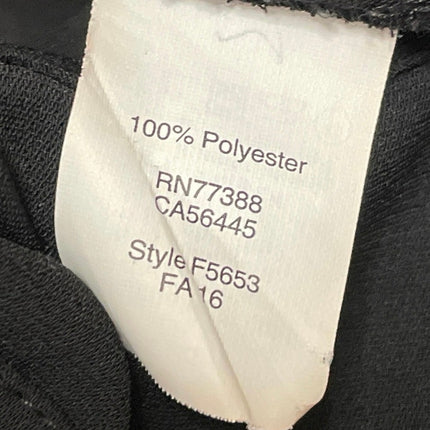 Madewell Crepe Premium Bow Back Black Short Sleeve T Shirt Blouse Top Size XXS