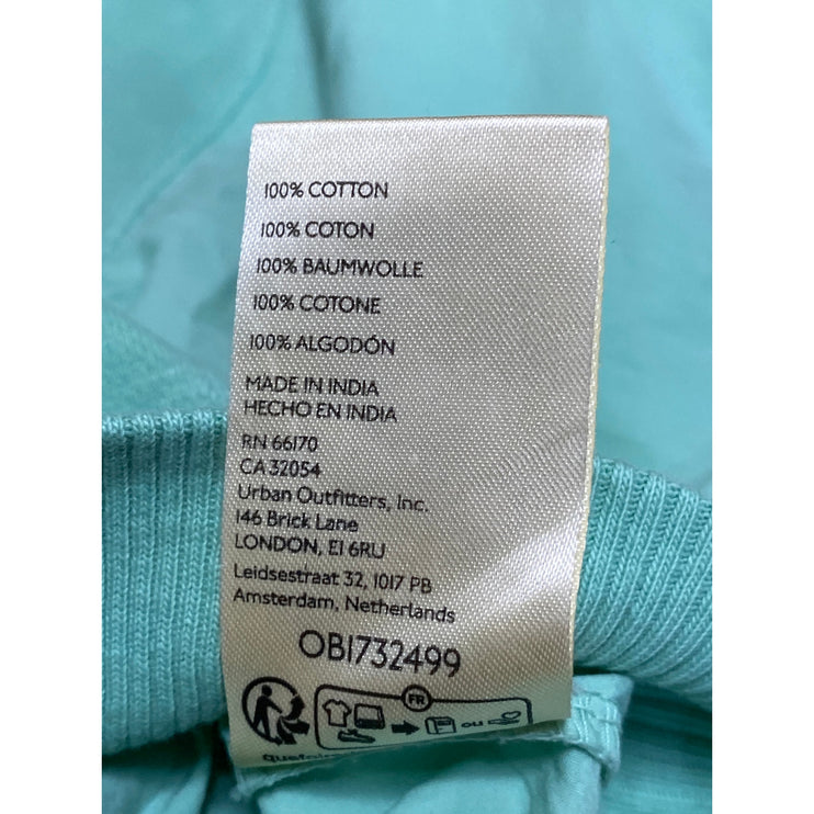 Anthropologie Pilcro Women's Green Dolman Half Sleeve Sweatshirt Blouse Top Sz L