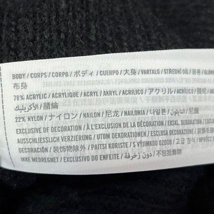 Abercrombie & Fitch Black Rib Knit Turtleneck Long Sleeve Mini Sweater Dress S