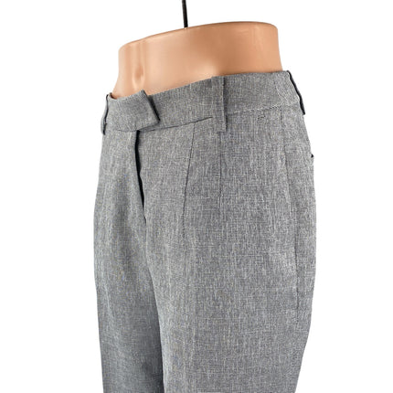 Lynn Women's Gray Mid Rise Straight Leg Career Trousers Dress Pants Size S