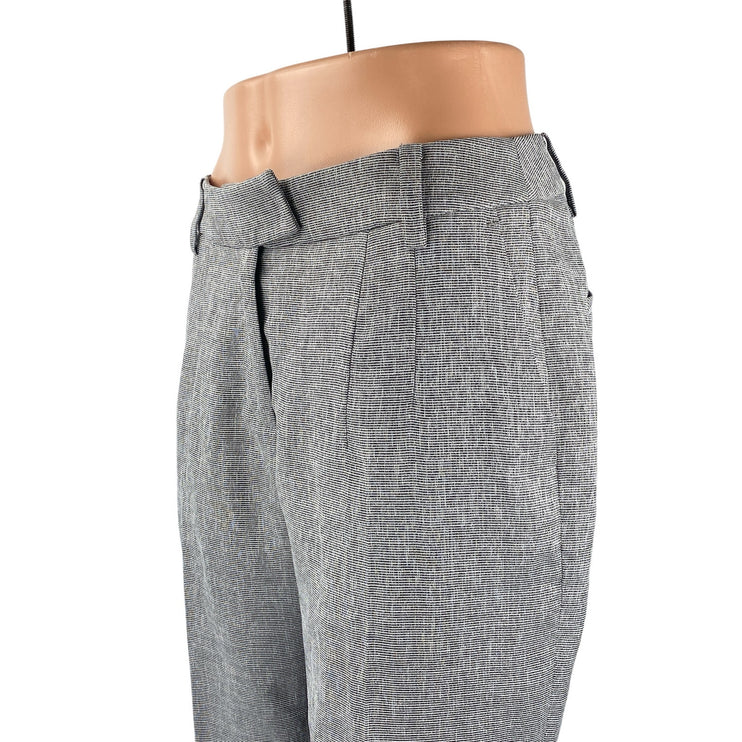 Lynn Women's Gray Mid Rise Straight Leg Career Trousers Dress Pants Size S
