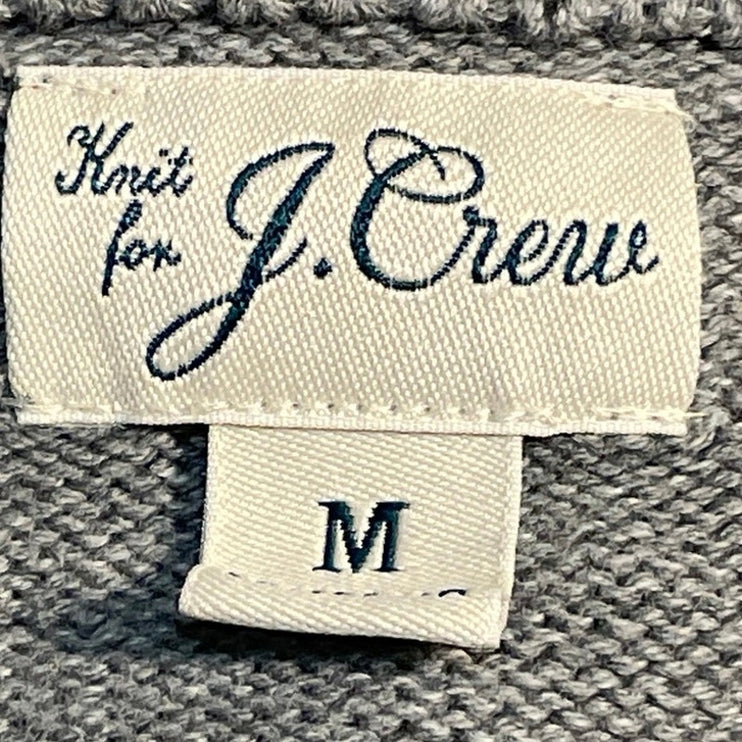 J.Crew Men's Gray Long Sleeve Knit Crew Neck Pullover Sweatshirt Sweater Top M