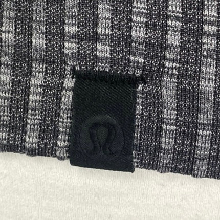 Lululemon Rest Less Dark Gray Long Sleeve Crew Neck Knit Sweater Top Size 2