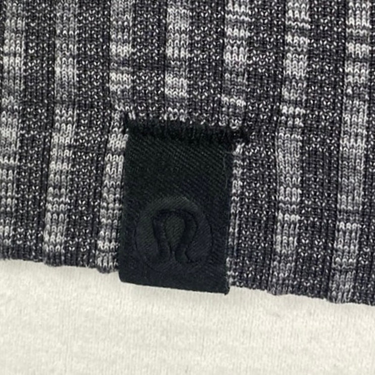 Lululemon Rest Less Dark Gray Long Sleeve Crew Neck Knit Sweater Top Size 2