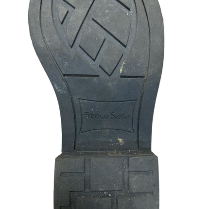 Franco Sarto Bealy Women's Black Leather Zip Up Round Toe Ankle Boots Size 6.5