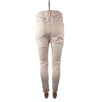 Old Navy Rockstar Women's Pink High Waisted Slim Super Skinny Denim Jeans Size 6