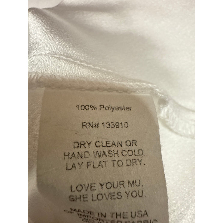 NEW Show Me Your Mumu White Silk Satin Halter Open Back Mini Slip Dress Size XS