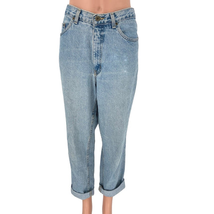 LA Blues Cotton Light Wash Classic Fit High Rise Straight Cropped Jeans Size 12P