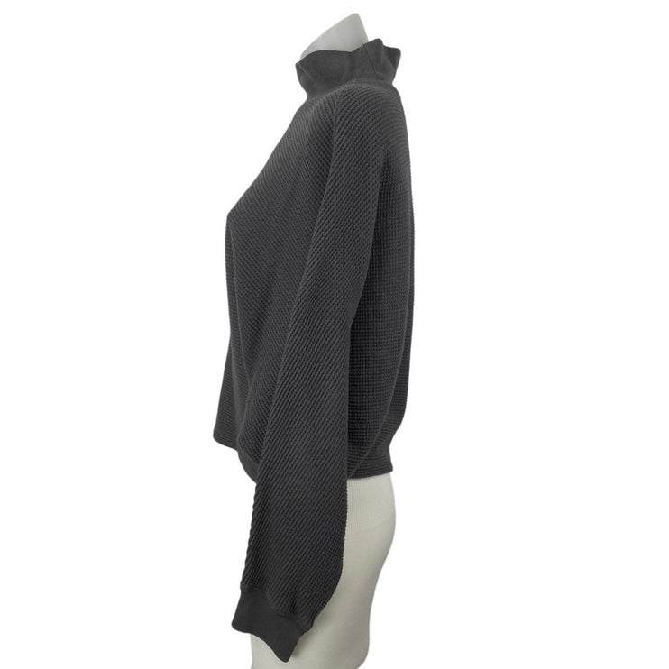 Abercrombie & Fitch Gray Batwing Sleeve Crop Poncho Sweatshirt Sweater Top S/M