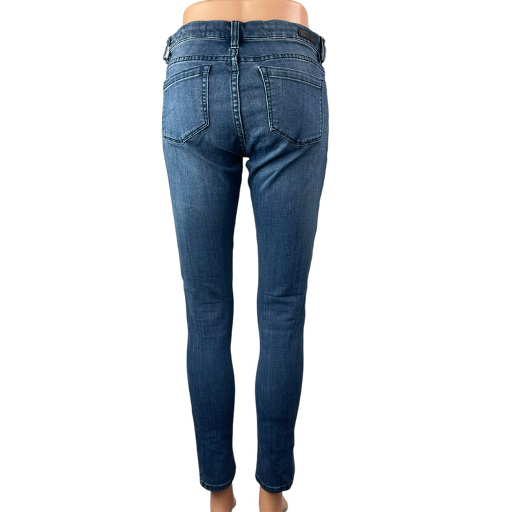 Blank NYC Women's Blue Dark Wash Low Waist Slim Skinny Denim Jeans Pants Size 27