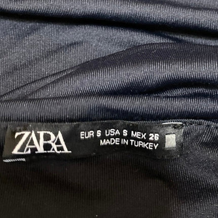 Zara Women's Black Silky Satin Sleeveless Cami Camisole Crop Tank Top Size S