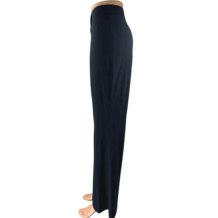 M&S Collection Women's Blue High Waist Flared Bootcut Trousers Dress Pants Sz 10
