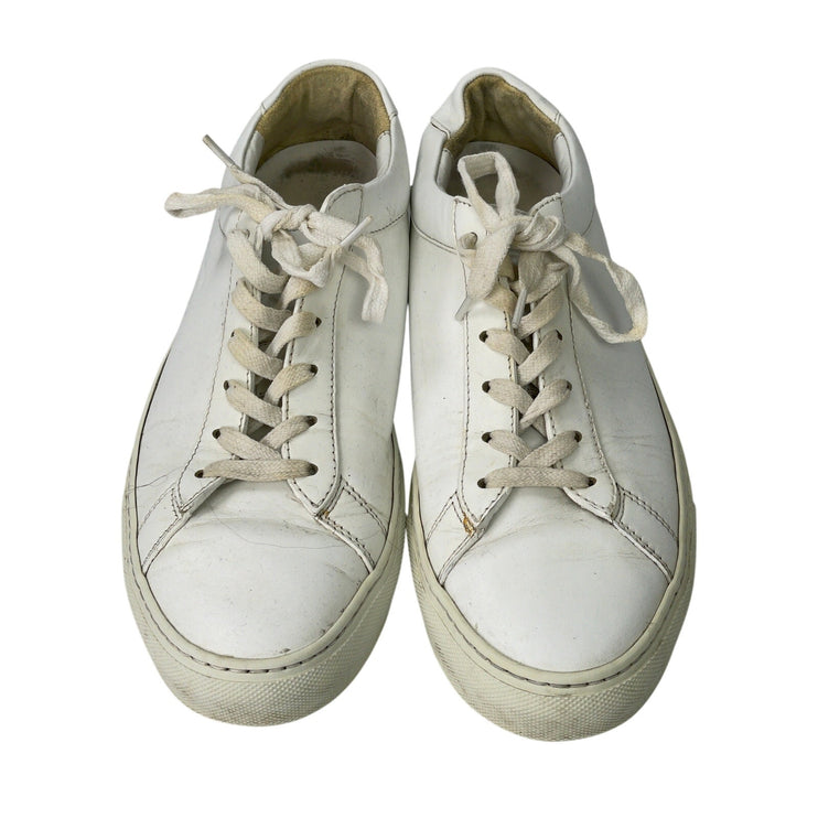 Koio Men's Triple White Leather Lace Up Low Top Casual Sneakers Shoes Size US 7