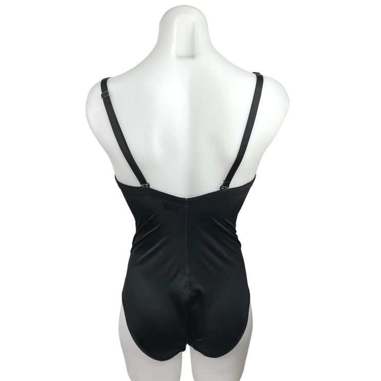 Victoria's Secret Women's Black Adjustable Straps Onepiece Bodysuit Size 36B