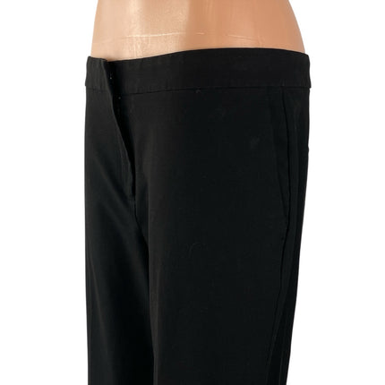 Ann Taylor Women's Black High Waisted Straight Leg Trousers Dress Pants Size 6