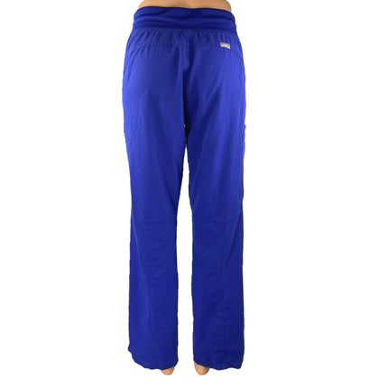 Figs Women's Blue Straight Doctor Nursing Medical Scrub Sweat Pants Size M