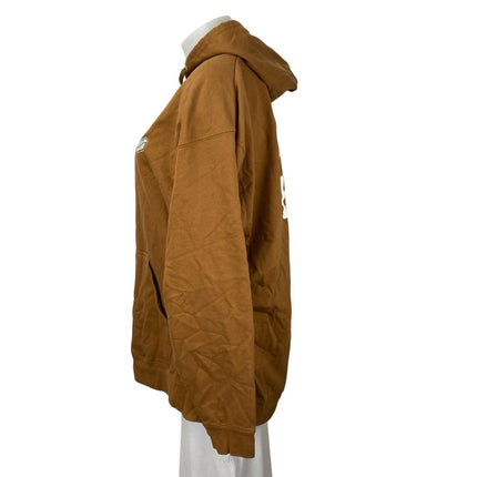 Independent Women's Brown Graphic Print Long Sleeve Hooded Hoodie Sweatshirt XL