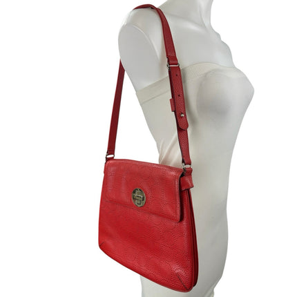 Kate Spade York Street Noel Double Vanessa Red Leather Shoulder Handbag OS