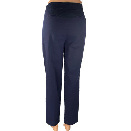 Talbots Chatham Women's Black Mid Rise Straight Leg Trousers Dress Pants Size 4