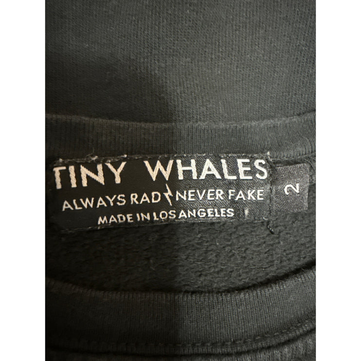 Tiny Whales Kids Boys Black Stripe Born To Chill Long Sleeve Pajama 2 Pc Set 2