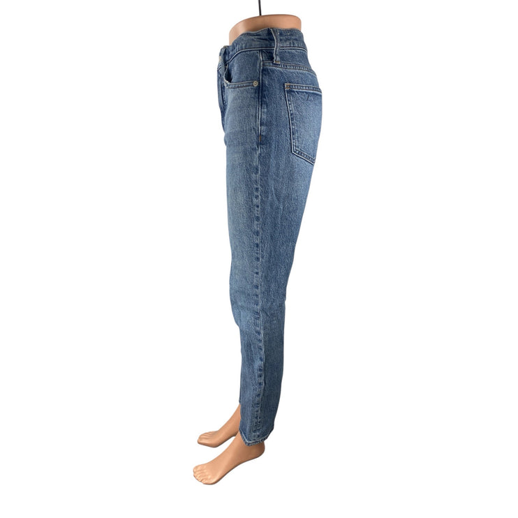 Madewell The Perfect Vintage Women's Blue Straight High Rise Denim Jeans Size 25