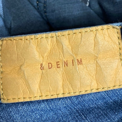 &Denim Women's Blue Medium Wash Low Waist Skinny Casual Denim Jeans Size 29/30