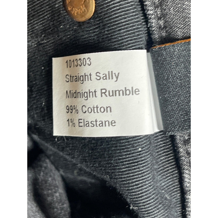 Nudie Women's Gray High Rise Girlfirend Straight Wide Leg Jeans Pants Size 27