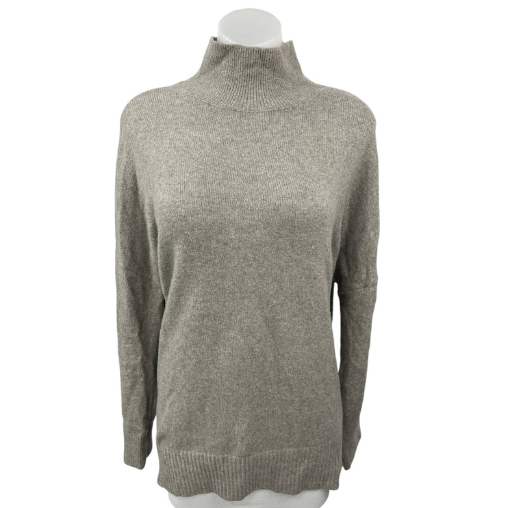 Abercrombie & Fitch Women's Gray Knit Turtleneck Pullover Sweater Top Size M