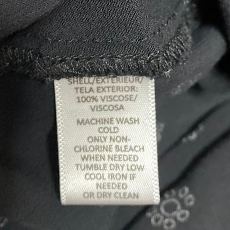 Ann Taylor LOFT Black Floral Long Puff Sleeve V-Neck Blouse Shirt Top Size XS