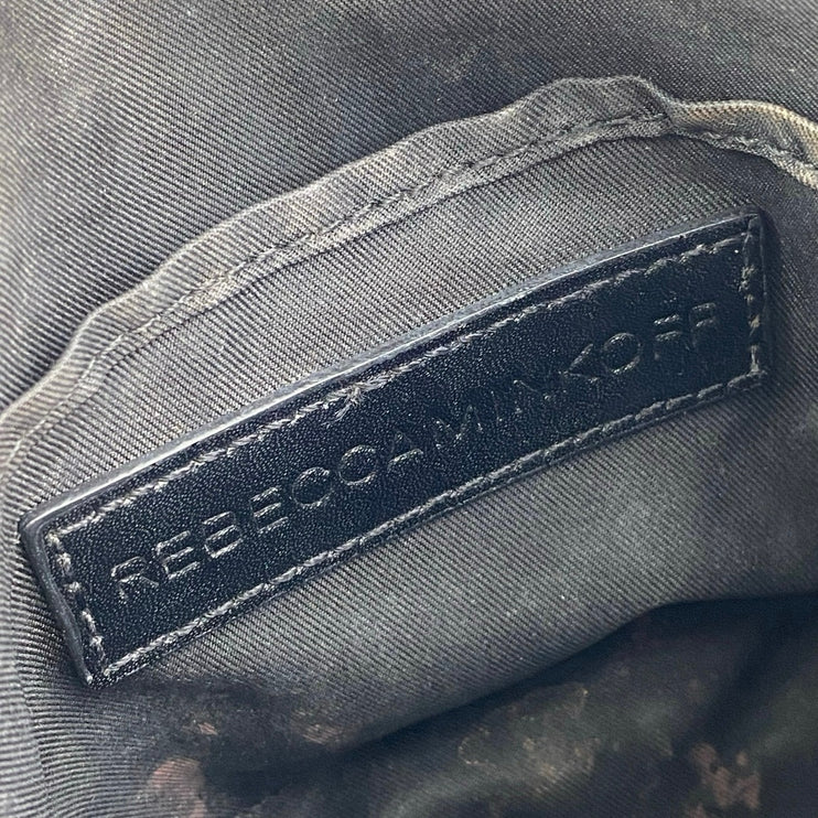 Rebecca Minkoff Avery Saffiano Leather Chain Strap Crossbody Shoulder Handbag OS