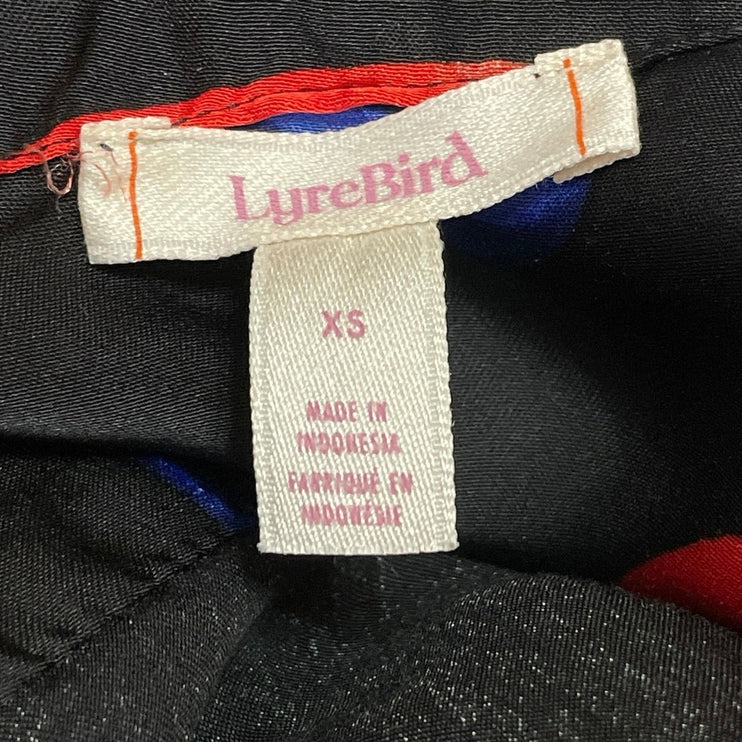 Anthropologie LyreBird Silky Cherry Long Sleeve Wide Leg Pajama Sleepwear Set XS
