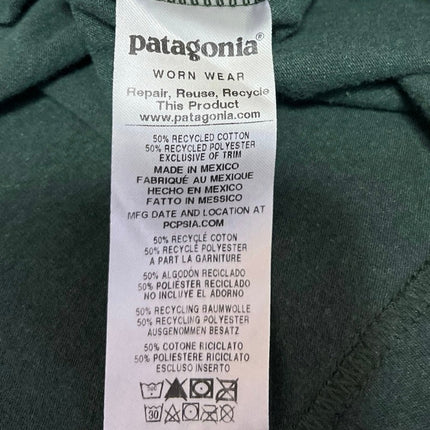 Patagonia Eat Local Goat Responsibili Men's Green Long Sleeve Tee Shirt Top M