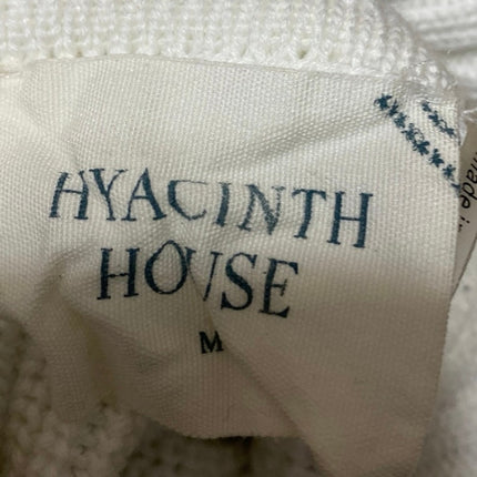 Hyacinth House White Black Striped Turtleneck Knit Long Sleeve Sweater Top Sz M