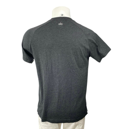 Alo Yoga Men's Black Crewneck Short Sleeve Activewear Tee T-shirt Top Size M