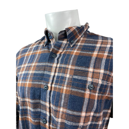 Weatherproof Vintage Plaid Check Collared Long Sleeve Button Down Shirt Top L