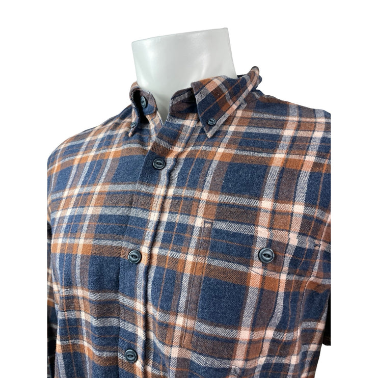 Weatherproof Vintage Plaid Check Collared Long Sleeve Button Down Shirt Top L