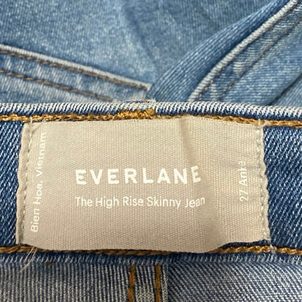 Everlane The High Rise Skinny Women's Blue Medium Wash Crop Denim Jeans Size 27