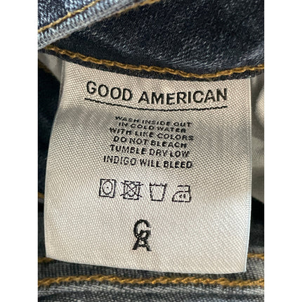 Good American Good Waist Blue Lace Up Back Classic Skinny Denim Jeans Pants 0/25