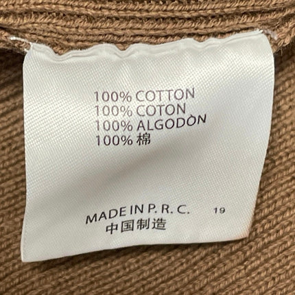 Brandy Melville Brown Sleeveless Ribbed Knit Button Down Vest Crop Top Size S