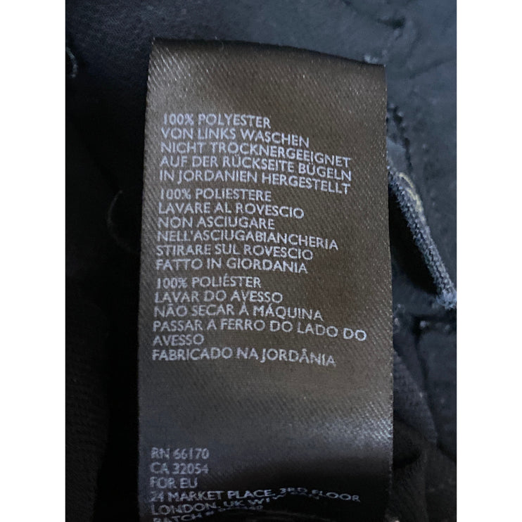 Urban Outfitters Women's Black High Rise Wide Leg Pleated Trousers Pants Size M