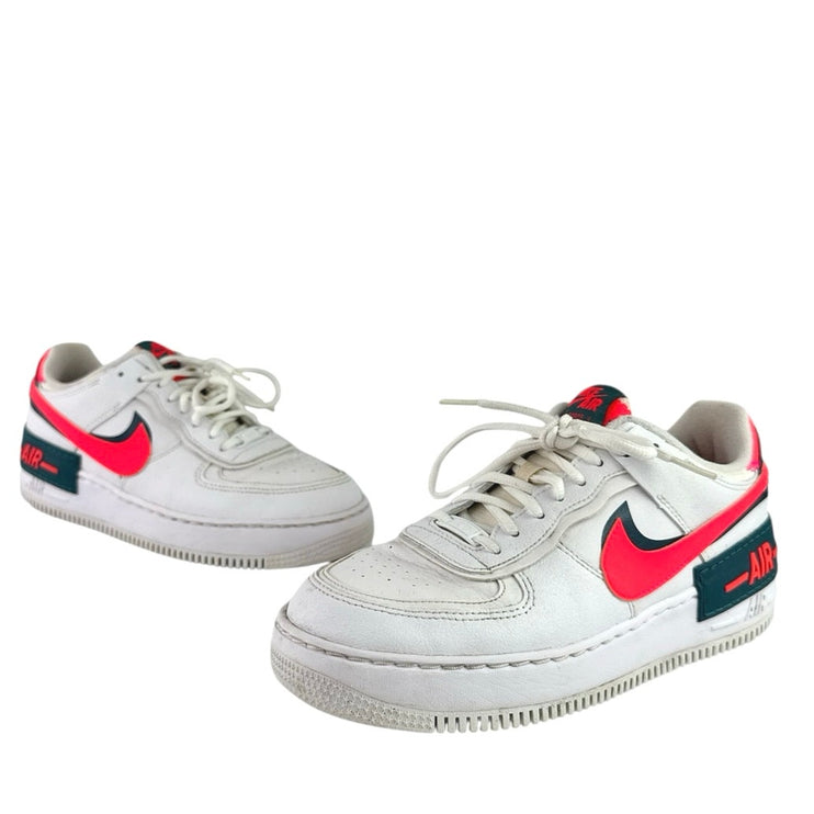 Nike Air Force 1 Low Shadow Men's White Low Top Lace Up Sneakers Shoes Size 9.5