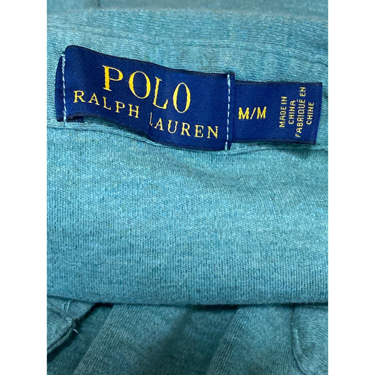 Polo Ralph Lauren Iconic Mesh Men's Green Collared Short Sleeve Polo Shirt Top M