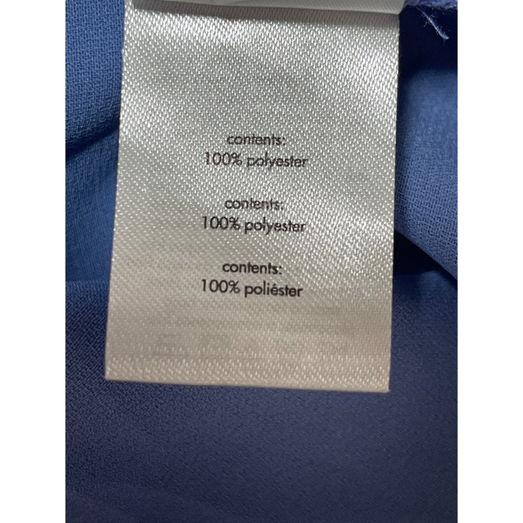 NEW WeWoreWhat Blue Satin Sleeveless Cowl Neck Cami Camisole Tank Slip Dress XL