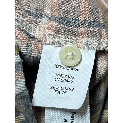 Madewell Womens Multicolor Plaid Flannel Long Sleeve Button Down Shirt Top Sz XS