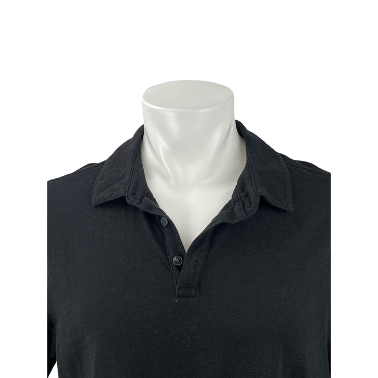Banana Republic Vintage Men's Black Short Sleeve Golf Casual Polo Shirt Size L