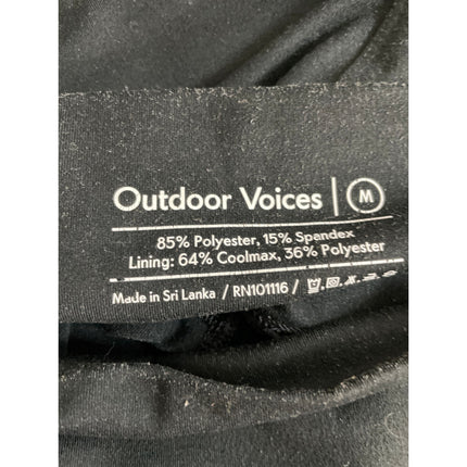 Outdoor Voices Black High Rise Skinny Yoga Athletic Activewear Leggings Pants M