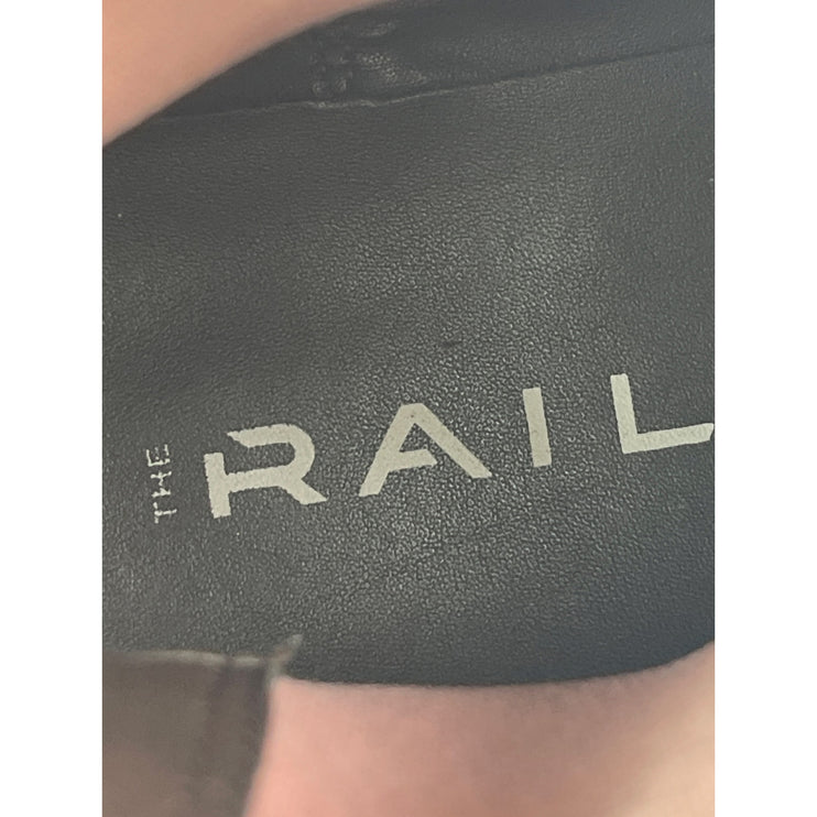 The Rail Women's Pink Faux Suede Slip On Round Toe Ankle Chelsea Boots Sz US 9.5