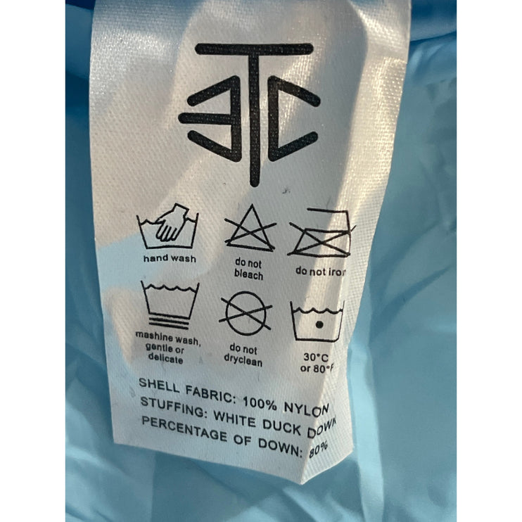 ETC Rarewear Color Block Quilted Long Sleeve Full Zip Puffer Coat Jacket Size L