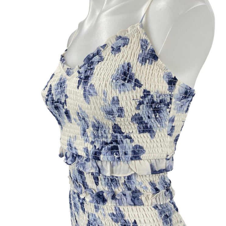 Abercrombie & Fitch Best Dressed Guest Floral Smock Ruffle Mini Bodycon Dress XS